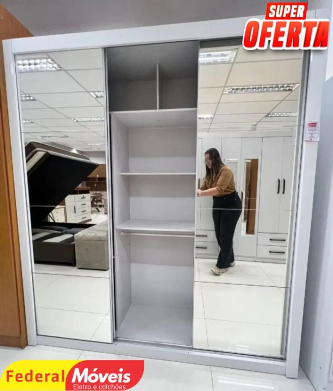 Guarda Roupa Espelhado (MAIS VENDIDO)