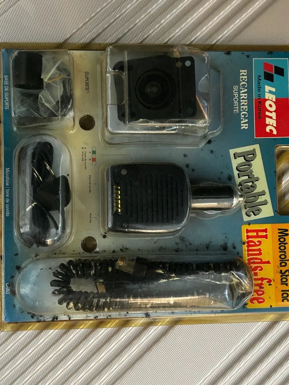 Kit Hands-Free Leotec p/ Motorola StarTAC - Novo Lacrado (Vintage / Colecionador) - Foto 2
