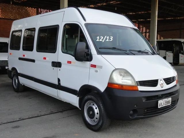 Van Renault Master 2.3 Longa Ano 12/13 2º Dono 16 lugares S/ Ar.