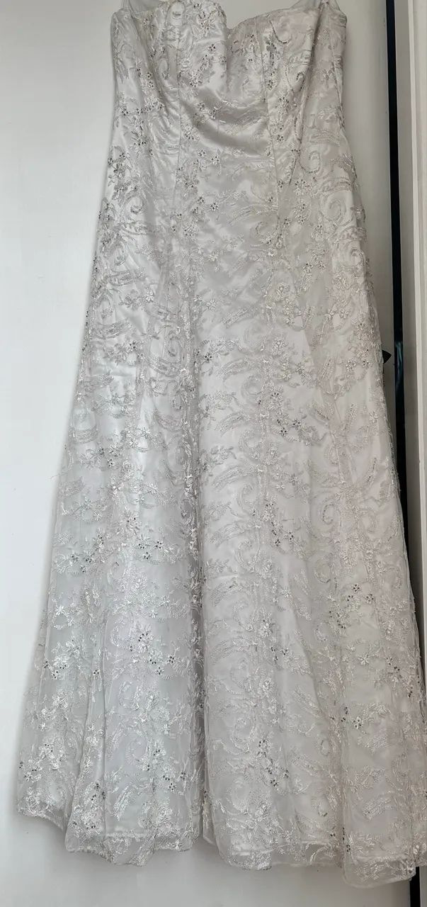 Lindo vestido renda bordado  - Foto 2