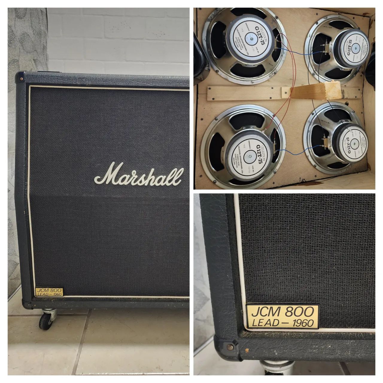 Caixa Marshall 1960A JCM 800 Made in England (1988) - Instrumentos
