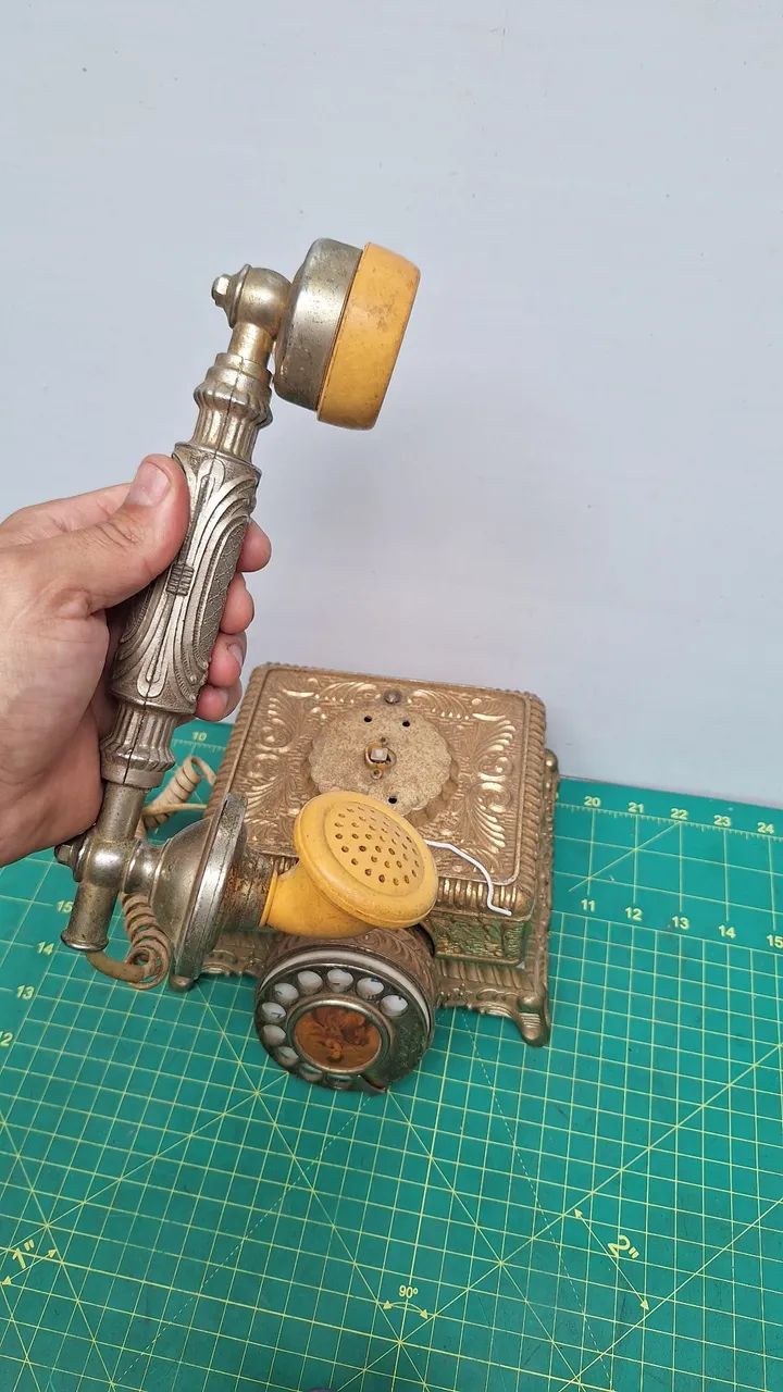 Telefone de mesa vintage Dong Jun barroco vitoriano ornamentado - Foto 4