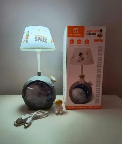 Abajur Infantil Lua e Astronauta - Foto 2