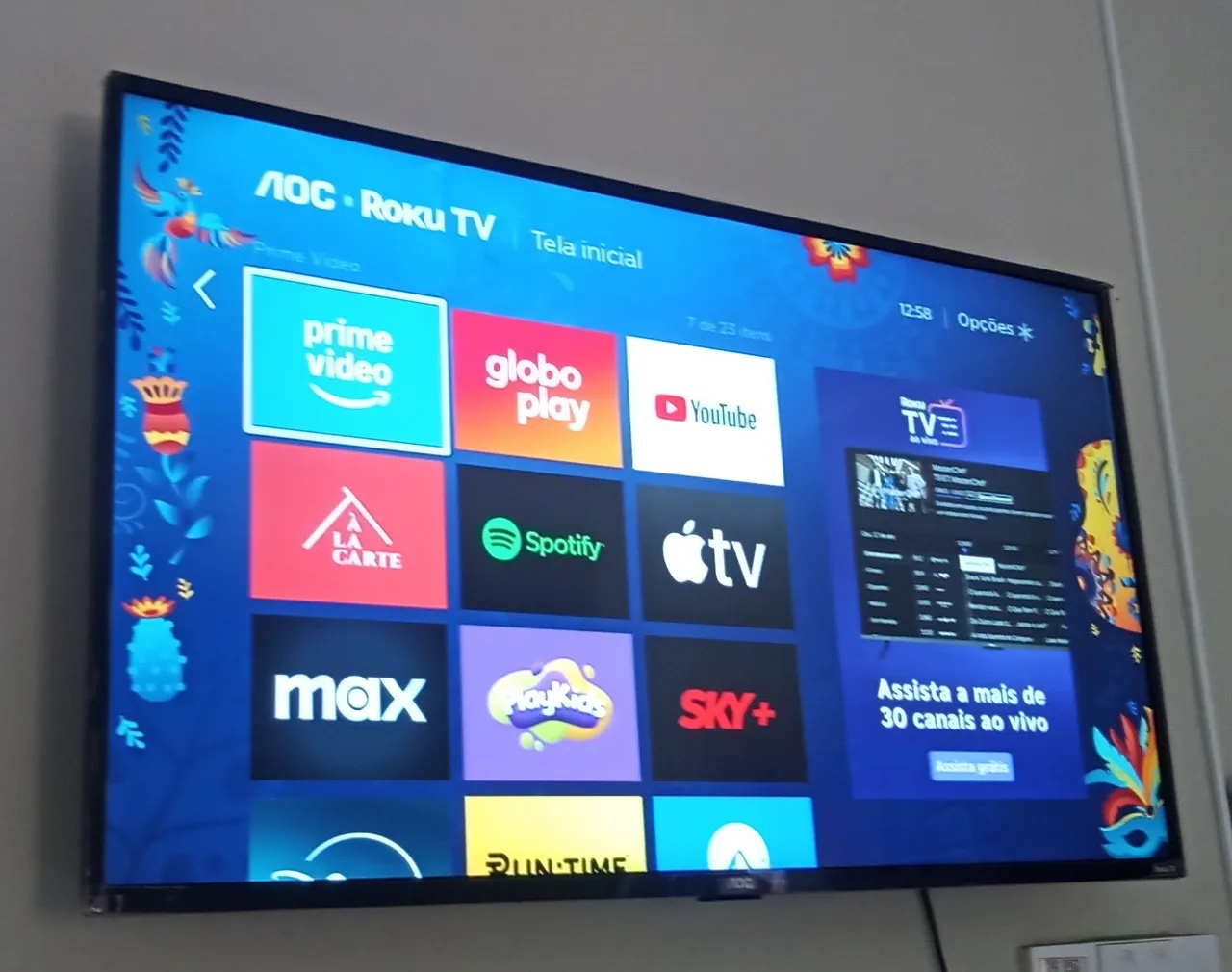 Smart TV AOC Roku 43 polegadas