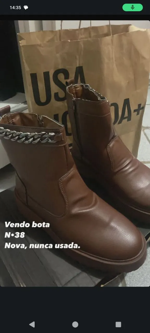 Bota nova , comprei pela internet
