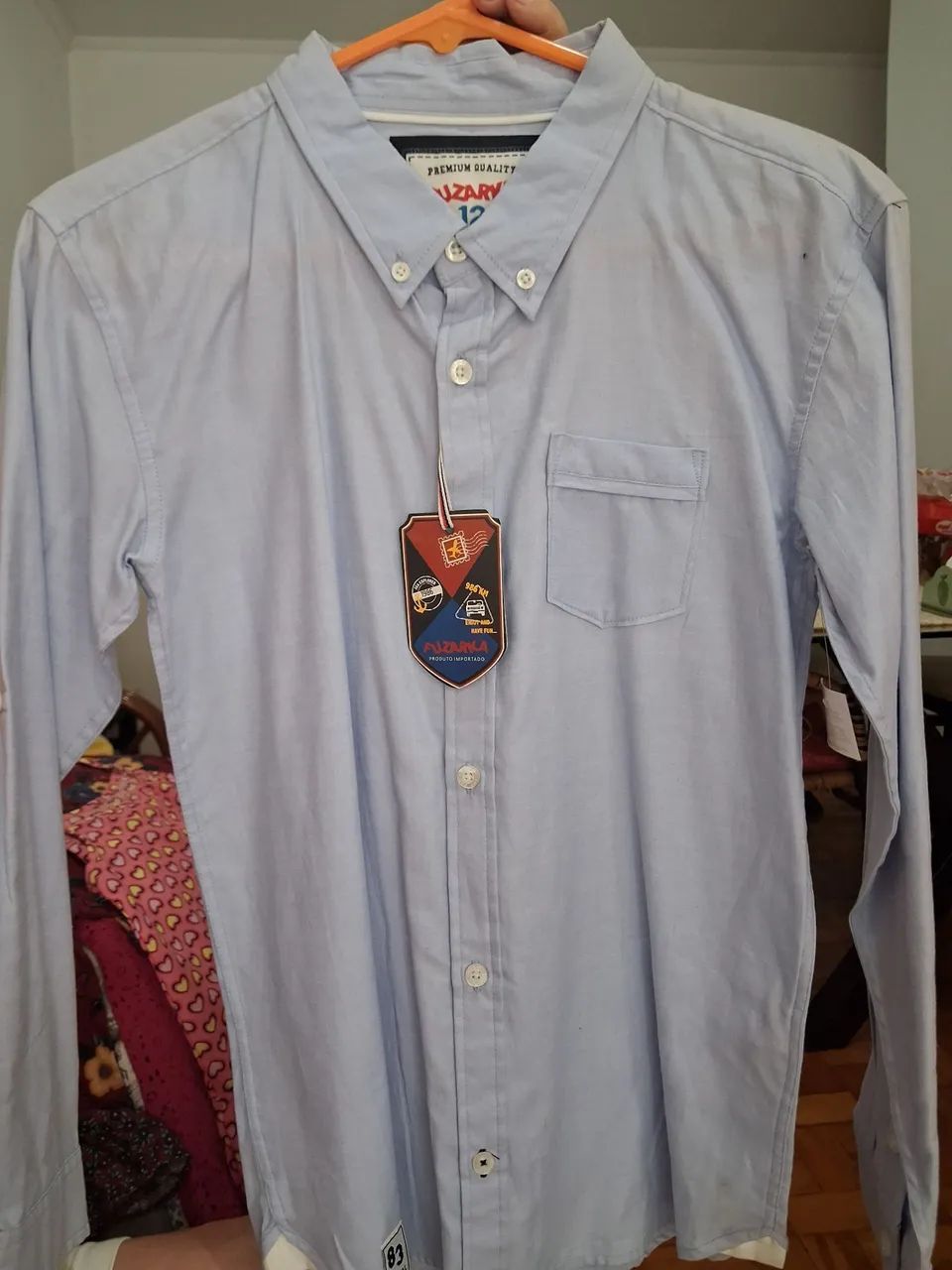Lindíssima Camisa Infanto Juvenil  - Menino - Tamanho 12 NOVA COM ETIQUETA!!!