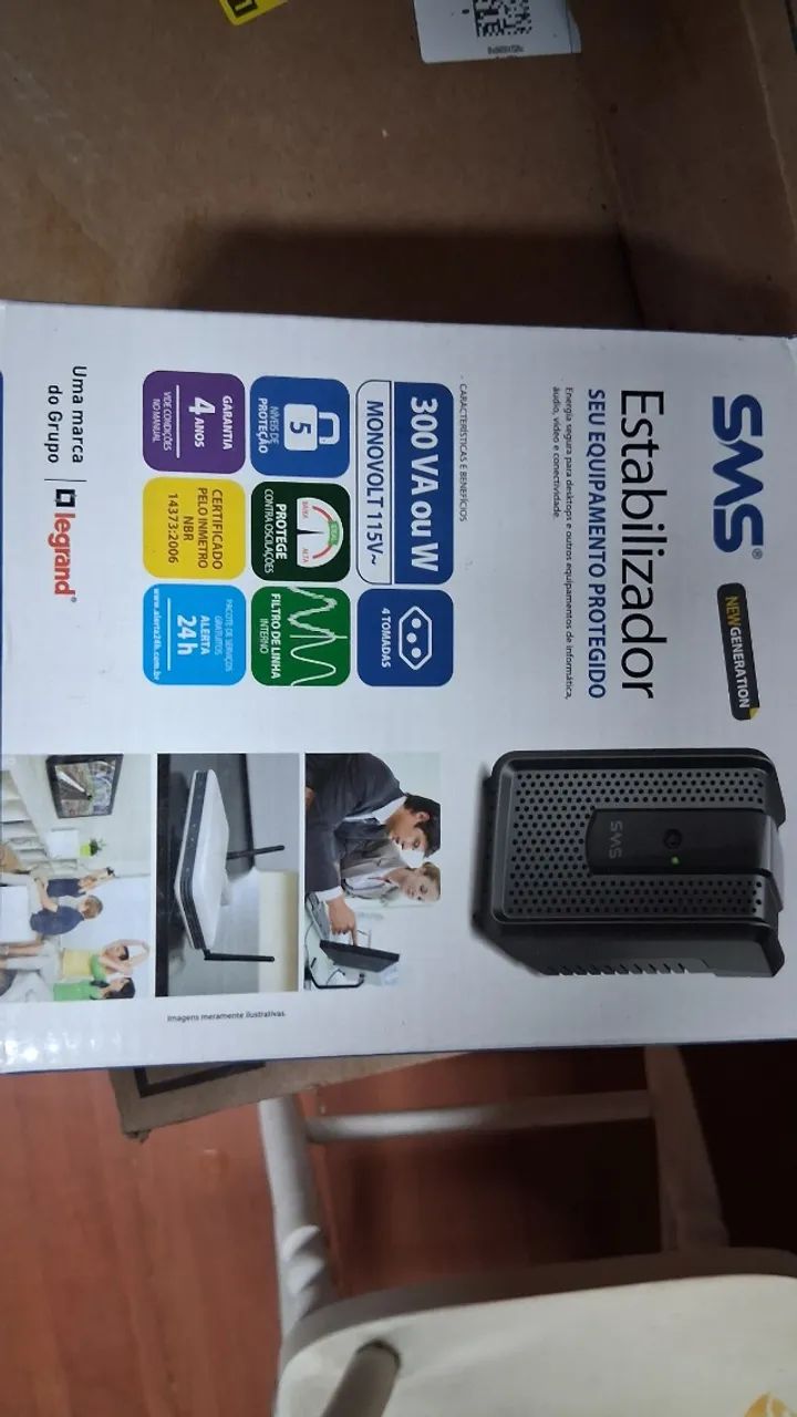 Estabilizador 300VA - SMS - 127V - Foto 3