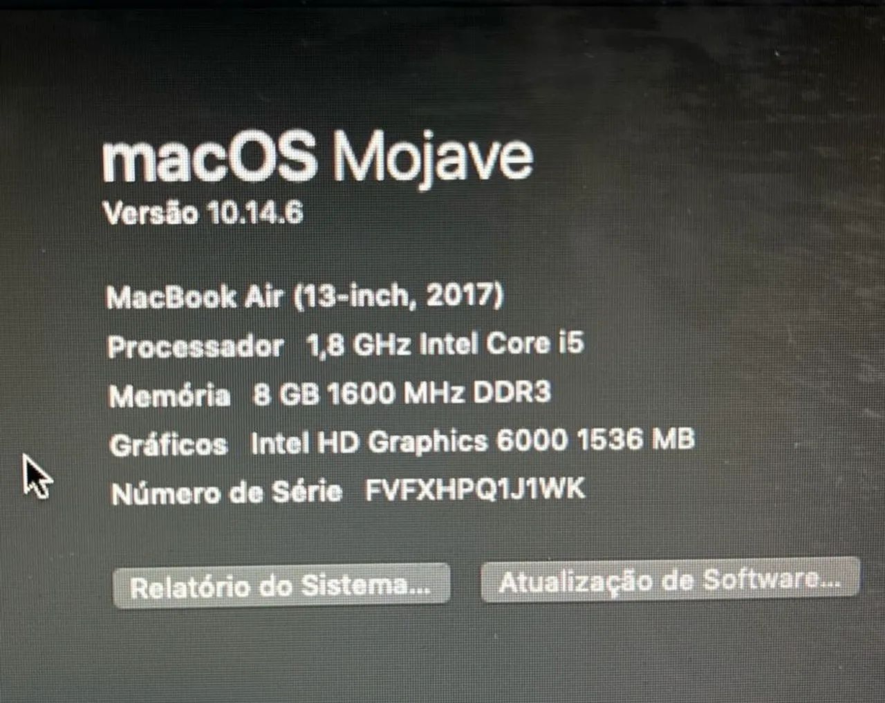 MacBook Air 13 polegadas 2017 