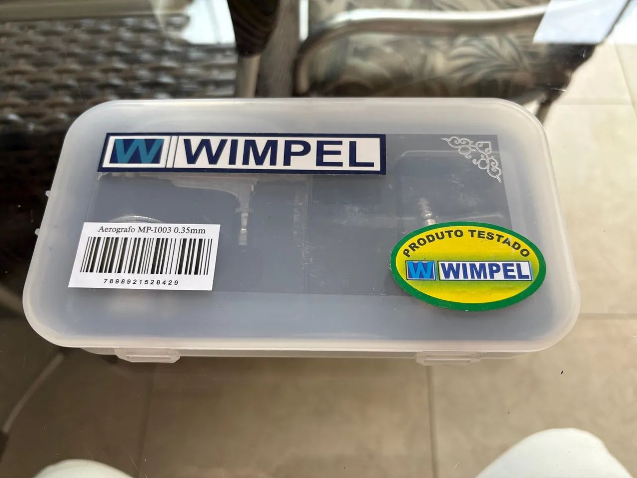 Kit de pintura compressor com pistola e aerógrafo Winpel  - Foto 5