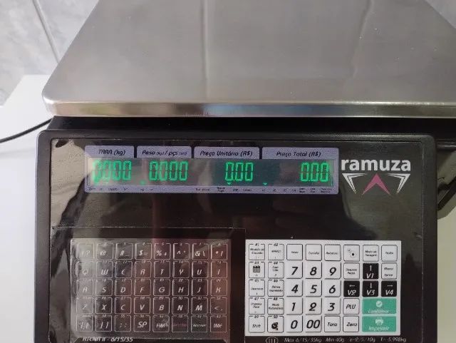 Balança Comercial Etiquetadora Digital Ramuza Atena 2 35 Kg Cor Preto 110V/220v