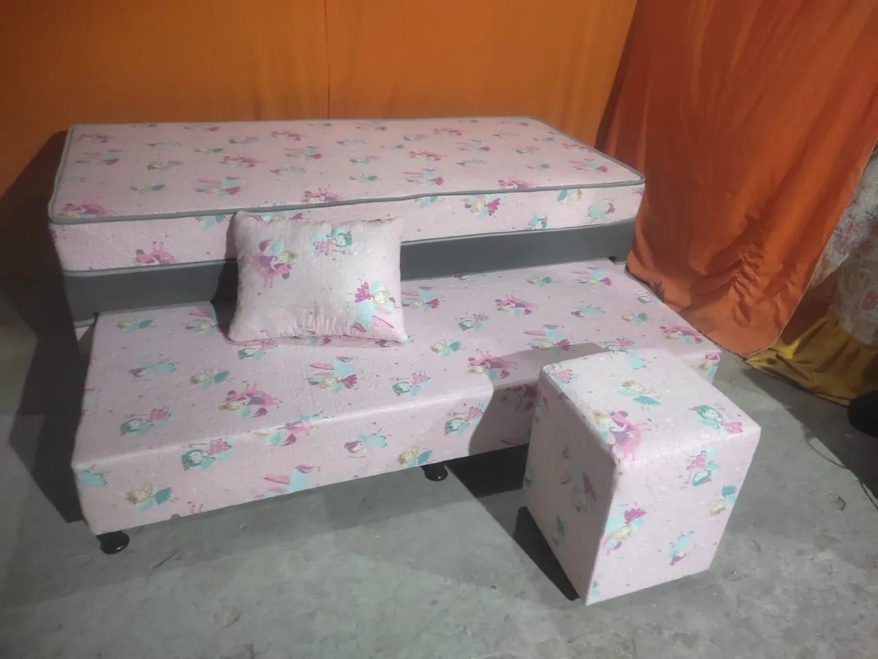 Conjunto De Bicama + Puff + Travesseiro! Frete grátis 