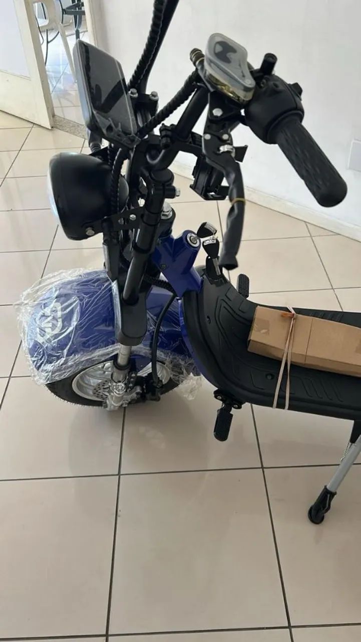 Scooter Elétrica HE-6 azul 1000W zero km - Foto 2