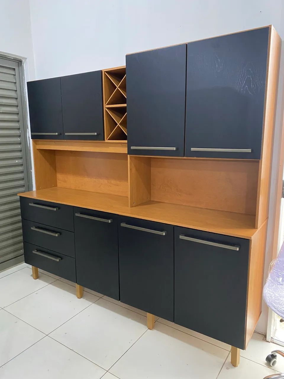 Armário de Cozinha Preto
