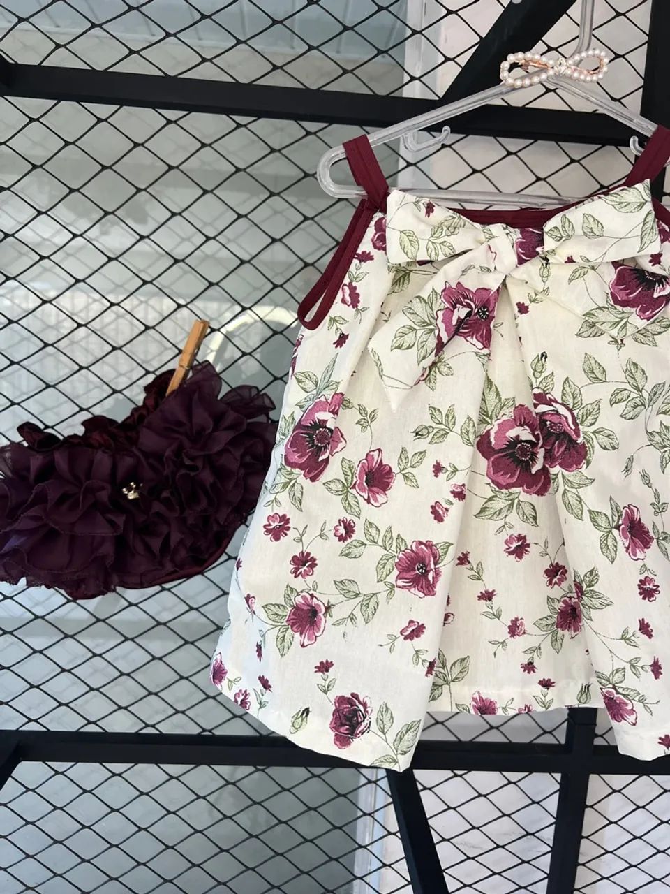 Conjunto bebê menina calcinha bunda rica e blusinha infantil com laço - Foto 4