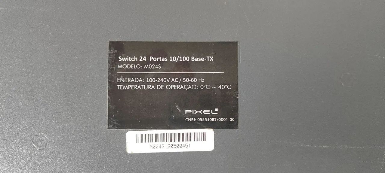 Switch Pixel 24 Portas 10/100 Base-TX64842042355715120