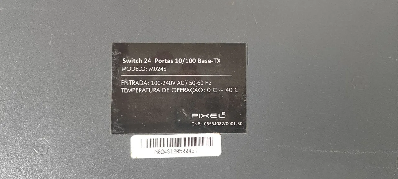 Switch Pixel 24 Portas 10/100 Base-TX