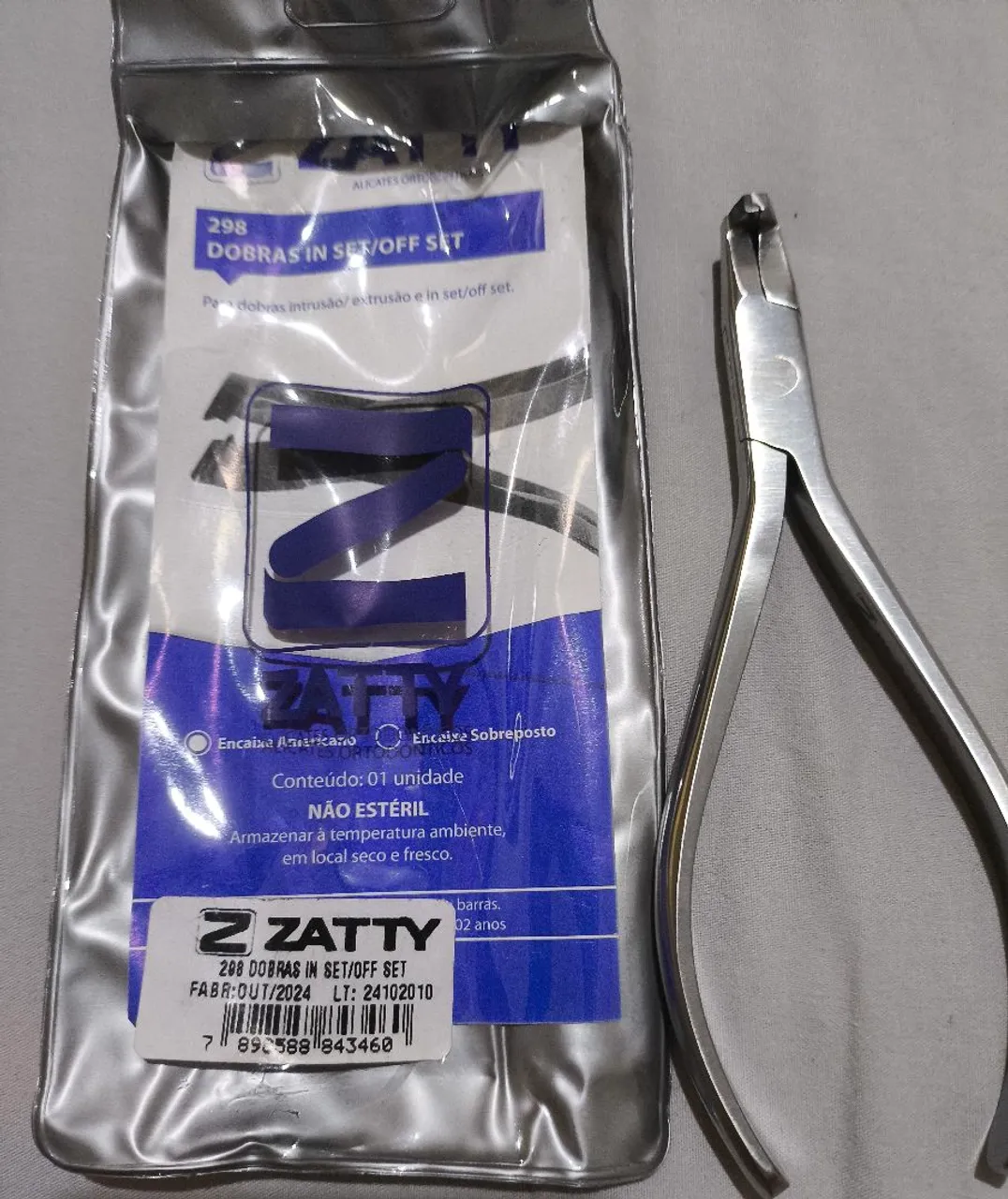 Alicate Ortodôntico Dobras In Set/Off Set ZATTY - 298
