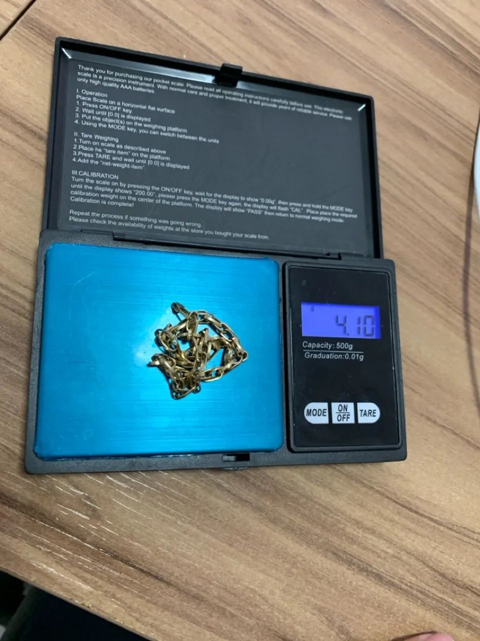 Pulseira elo trançado - 4.1g ouro 18k (750)  - Foto 4