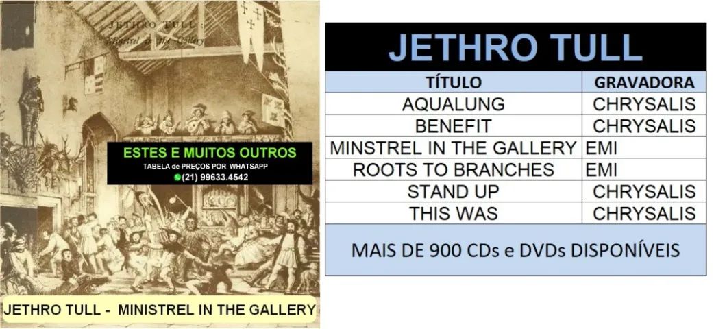 6 Cds Jethro Tull - Envio mínimo R$ 120,00 - Foto 3