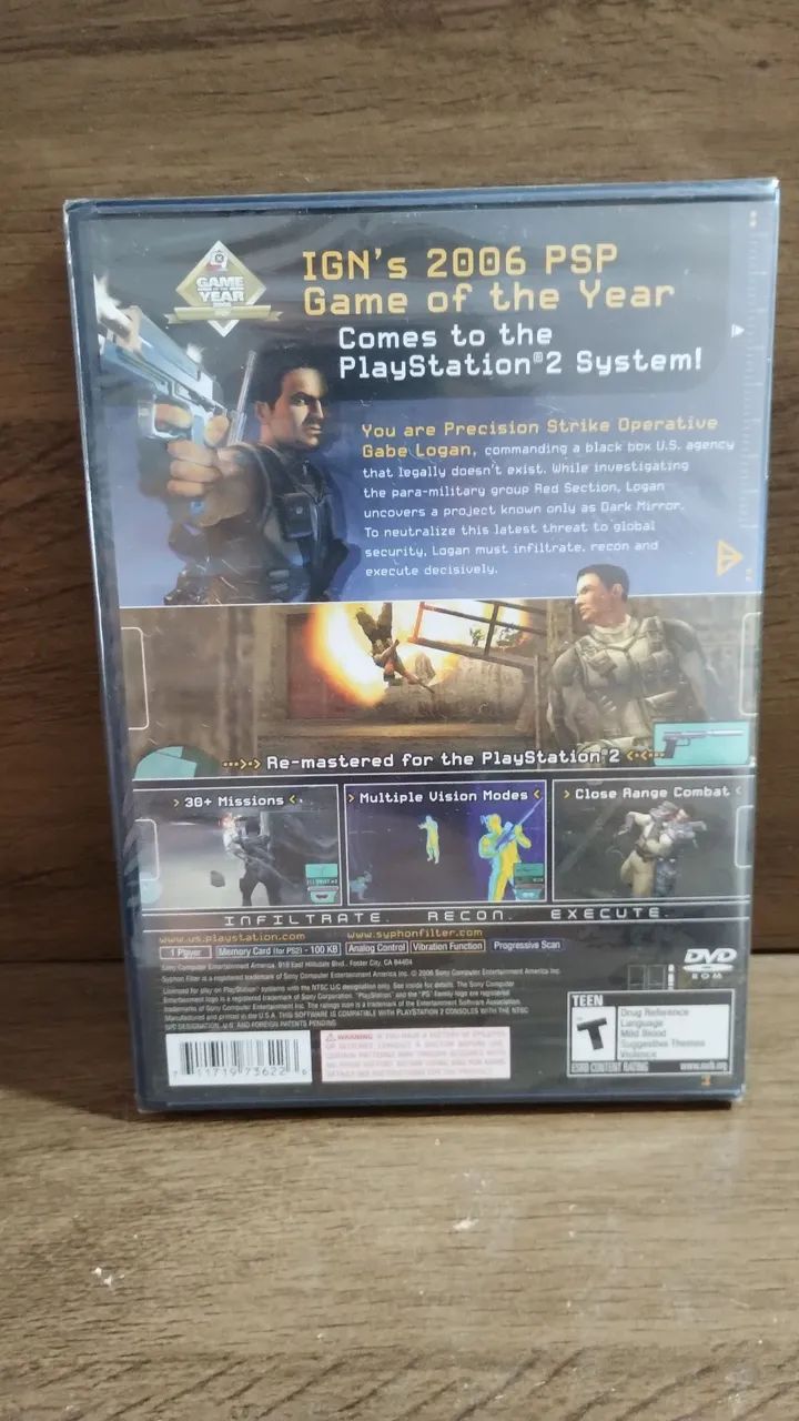 Jogo Playstation 2 - Syphonfilter Dark Mirror - Foto 2