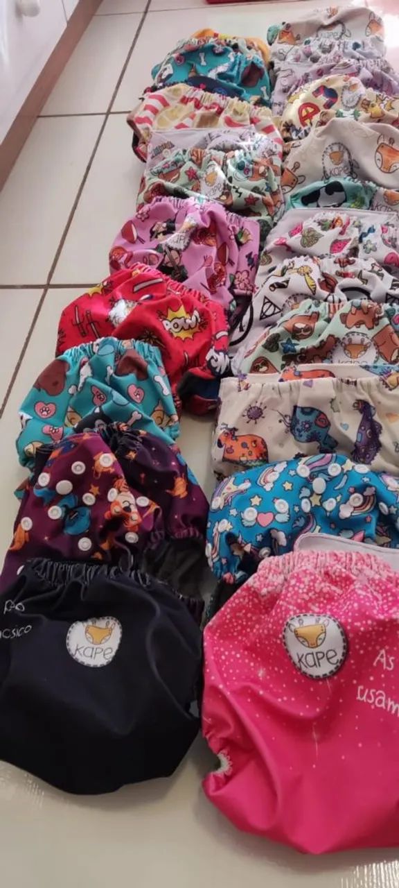 Fraldas ecológicas/reutilizáveis - kit completo! - Foto 3
