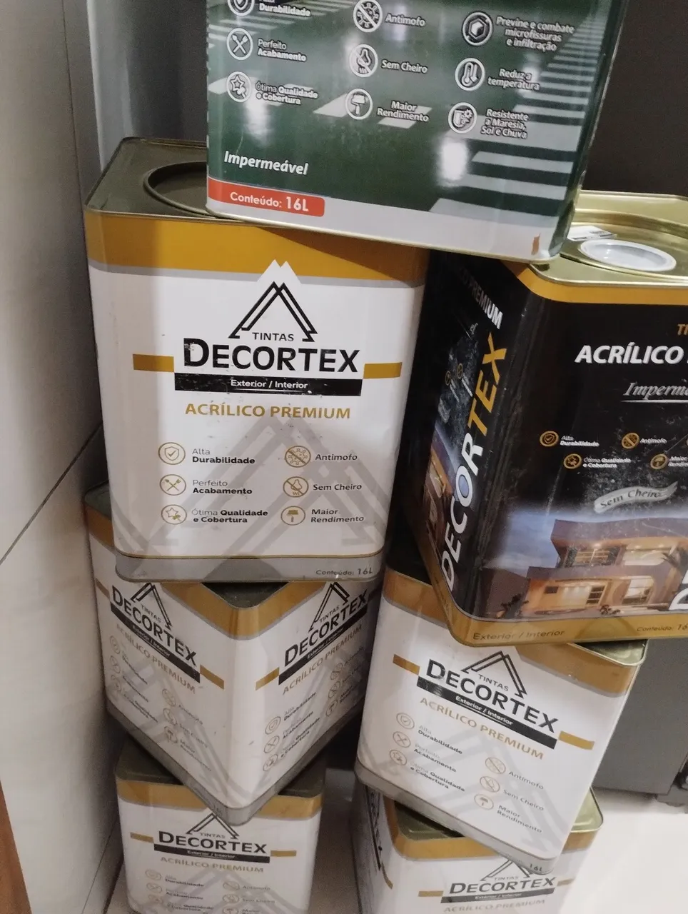 Tintas Acrílico Premium Decortex 16L - interior r e Exterior