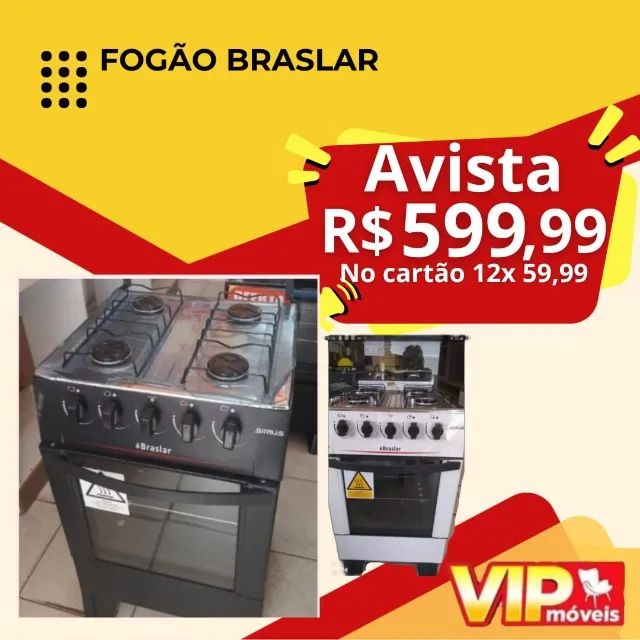 Fogão Braslar Entrego Hoje Paga ao Receber Excelente Opção Simples / Fogão Novo
