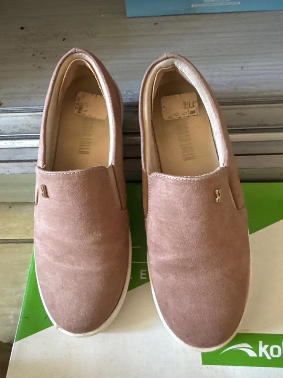 Sapatilhas Slip On Rosa