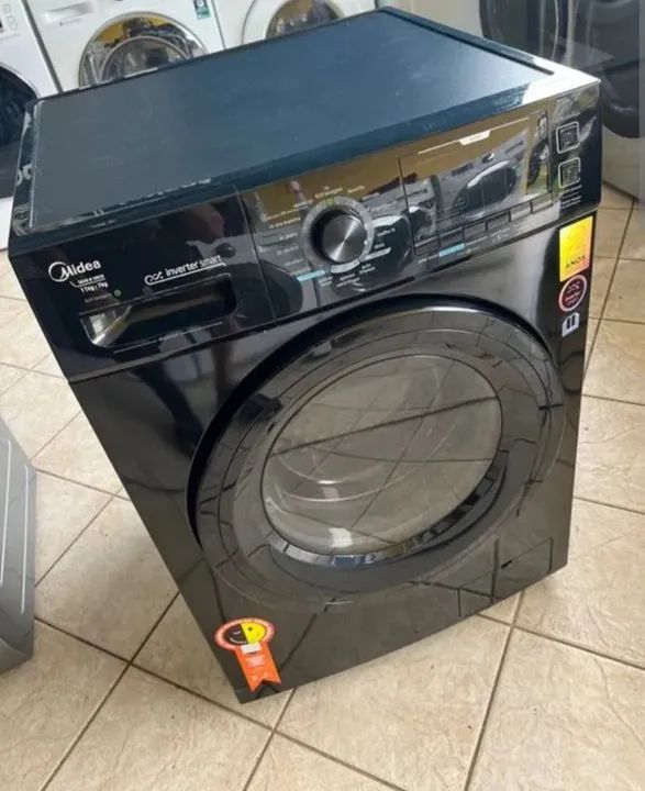 Máquina de Lavar e Secar Midea 11kg Inverter Smart - Preta