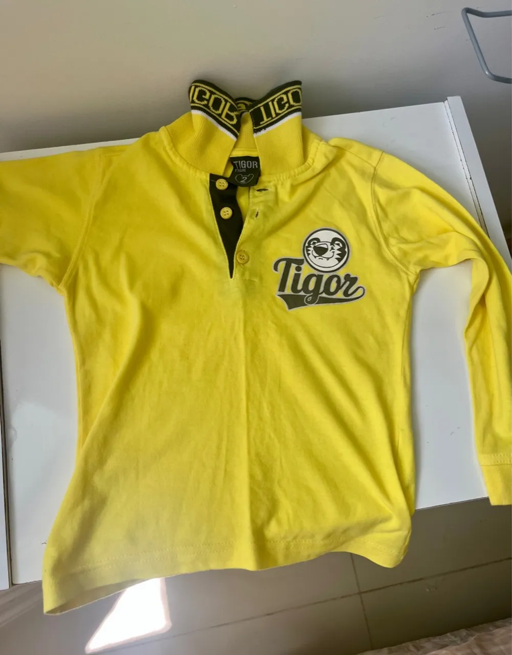 Camisa Tigor T. Tigre Amarela Infantil