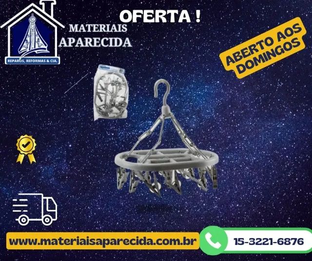 Varal Oval C/16 Prendedores sanshin