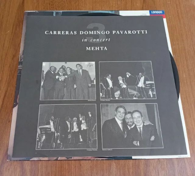 DISCO VINIL CARRERAS DOMINGO PAVAROTTI IN CONCERT MEHTA - Foto 4