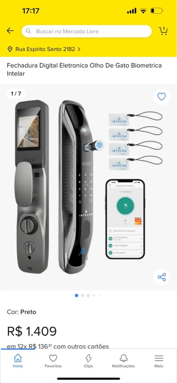 Fechadura Digital Eletrônica com Biometria Intelar - Foto 3