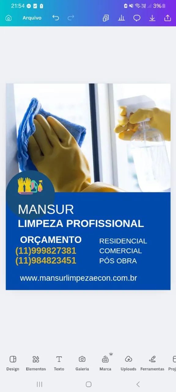 Limpeza pós obra limpeza geral limpeza comercial 