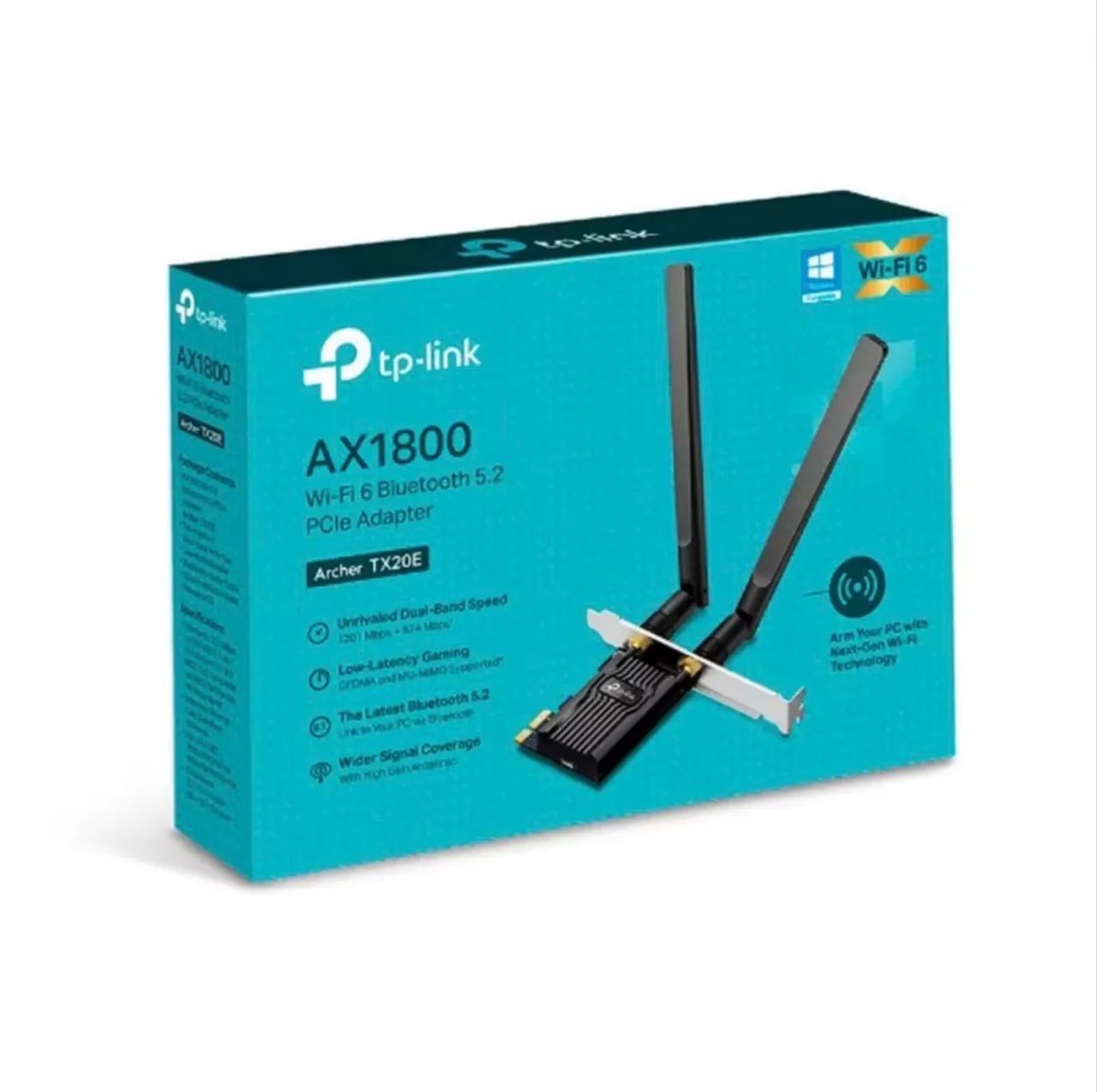 PLACA WIFI 6 PCI EXPRESS TP LINK AX1800 TX20E BLUETOOTH