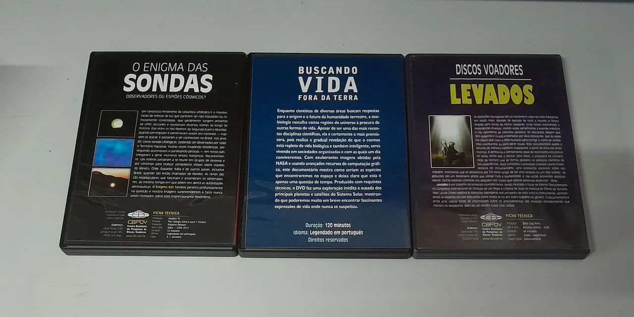 3 DVDs da Videoteca UFO (abdução / aliens / discos voadores) - Foto 3