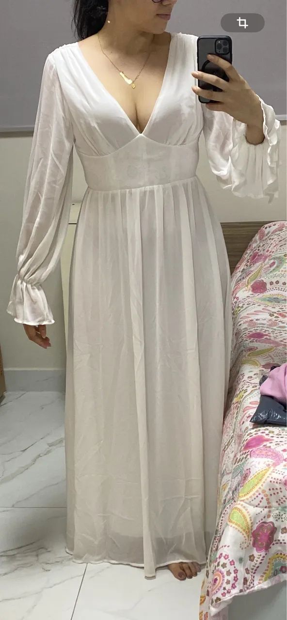 Vestido branco longo  - Foto 2