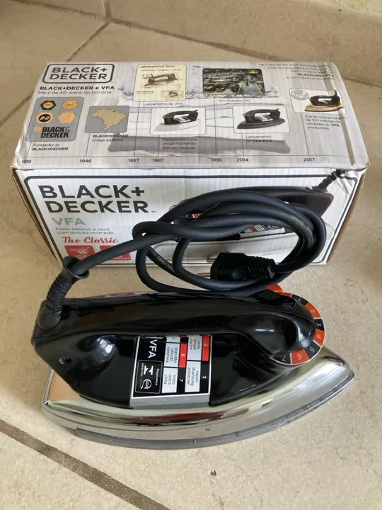 FERRO DE PASSAR BLACK DECKER / NOVO COM NOTA FISCA