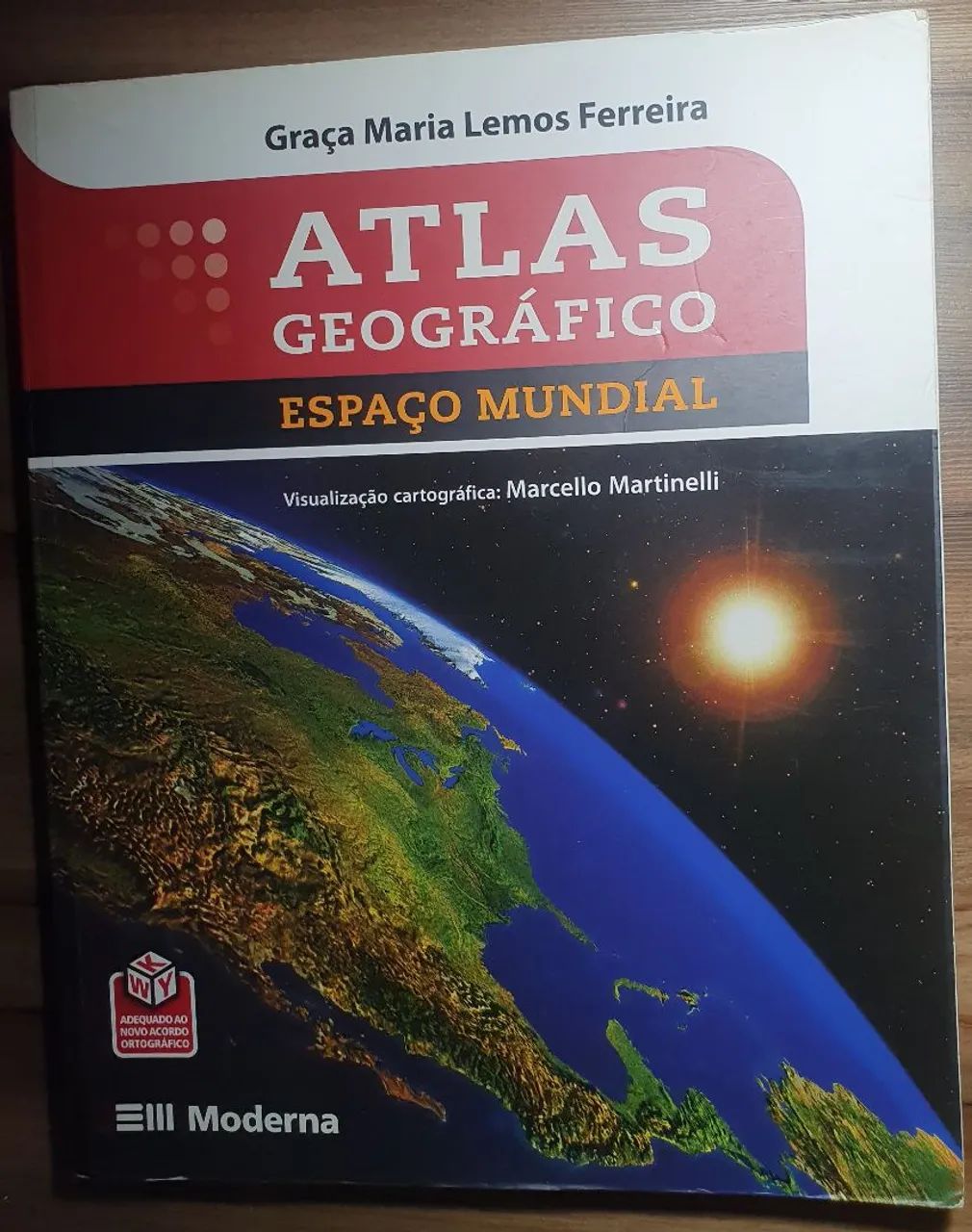 Selling an atlas.