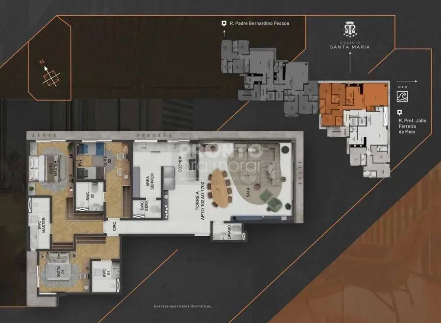 Apartamento Aymê Boa Viagem, unidade não informado 1202, Boa Viagem - Foto 2