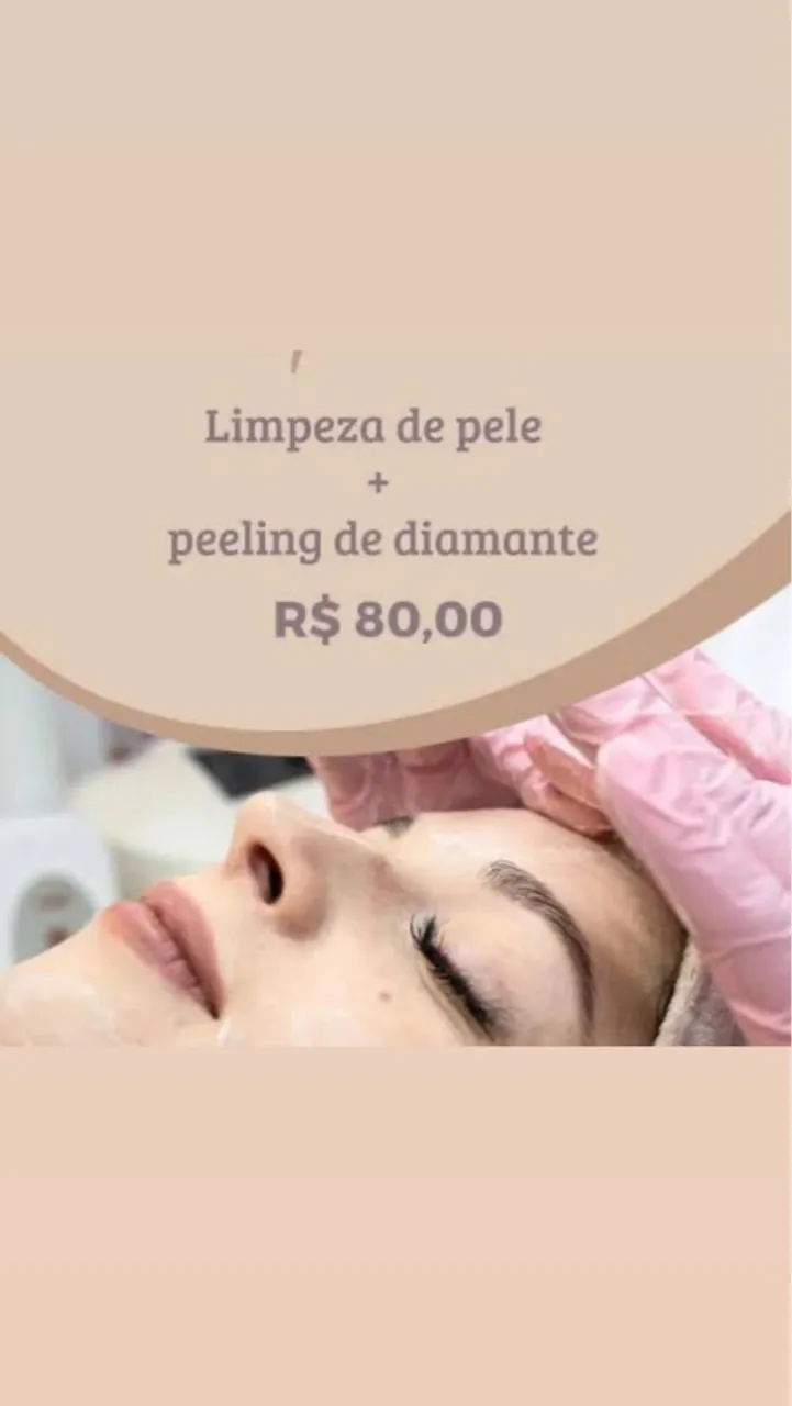 Limpeza facial + Peeling de Diamante