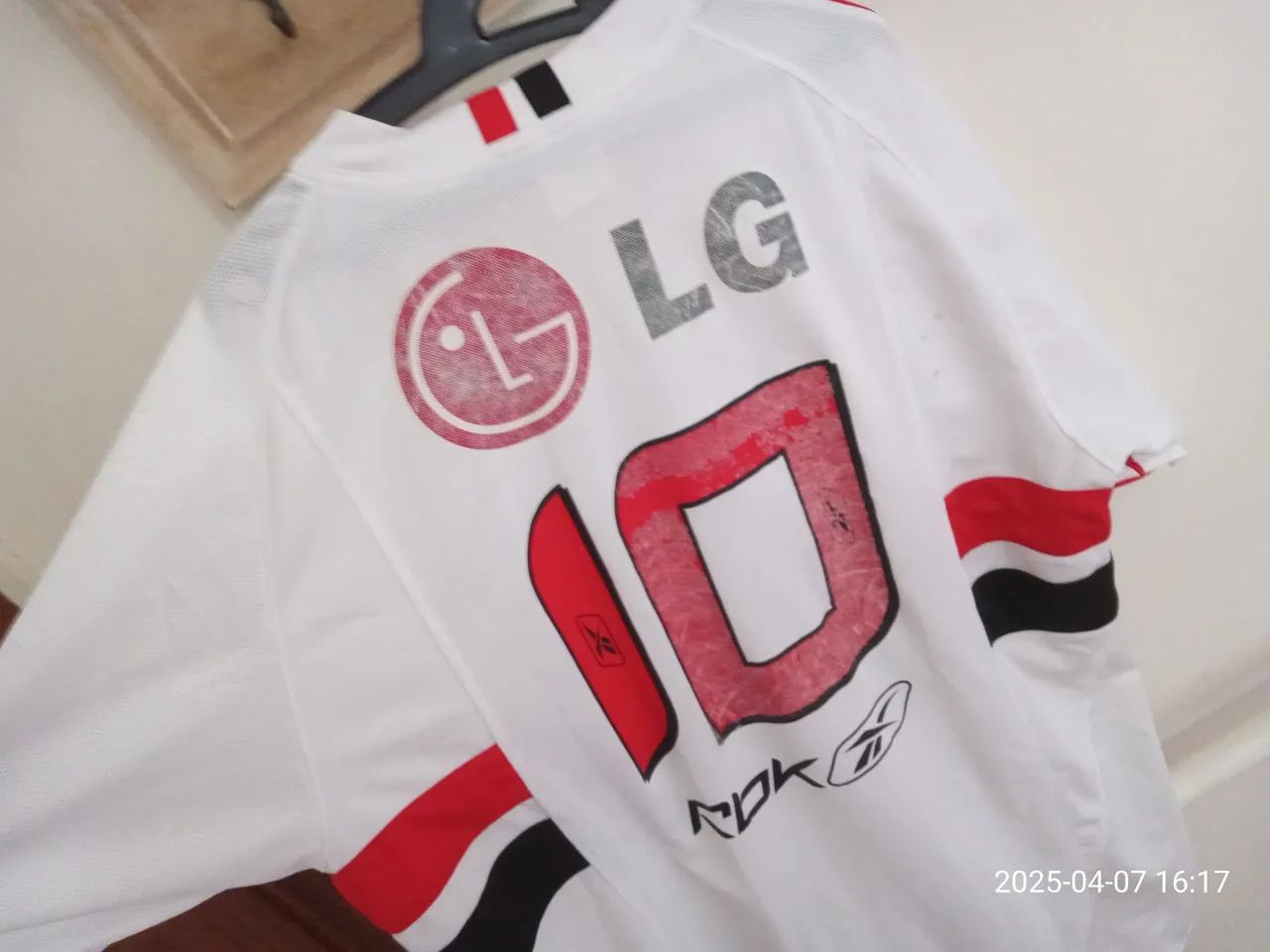 Camisa São Paulo -  LG - Reebok - Tamanho M - Foto 5