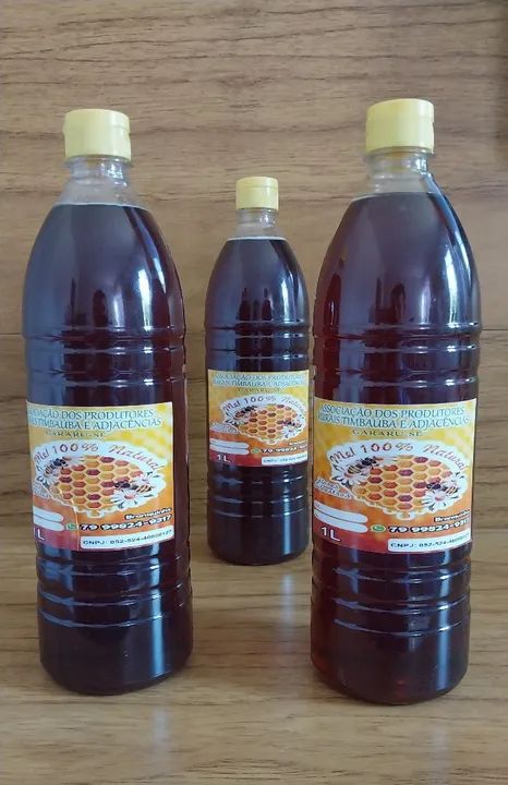 Mel de abelha 100% natural - 1 Litro - Foto 2