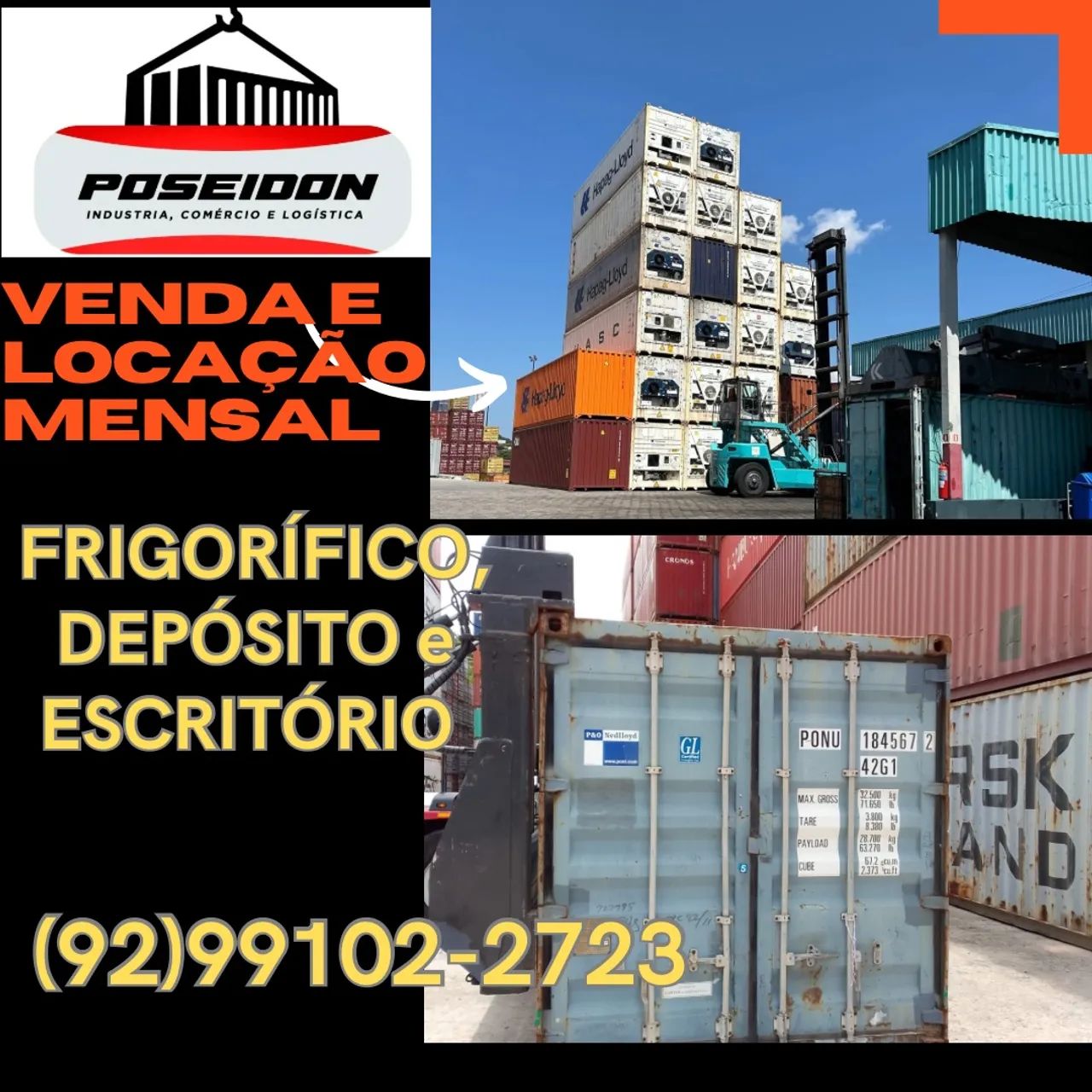 Container em manaus direto do Porto