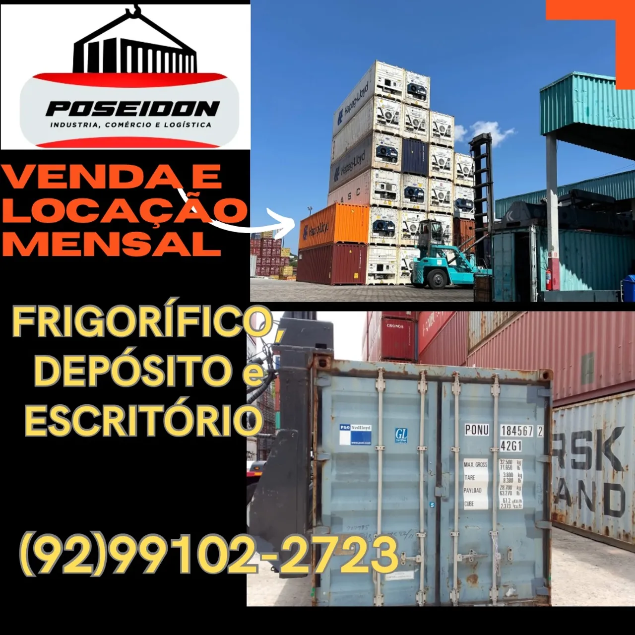 Container em manaus direto do Porto