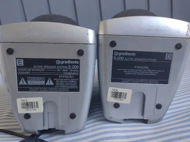 Caixa som Gradiente S200 com controle remoto  - Foto 5