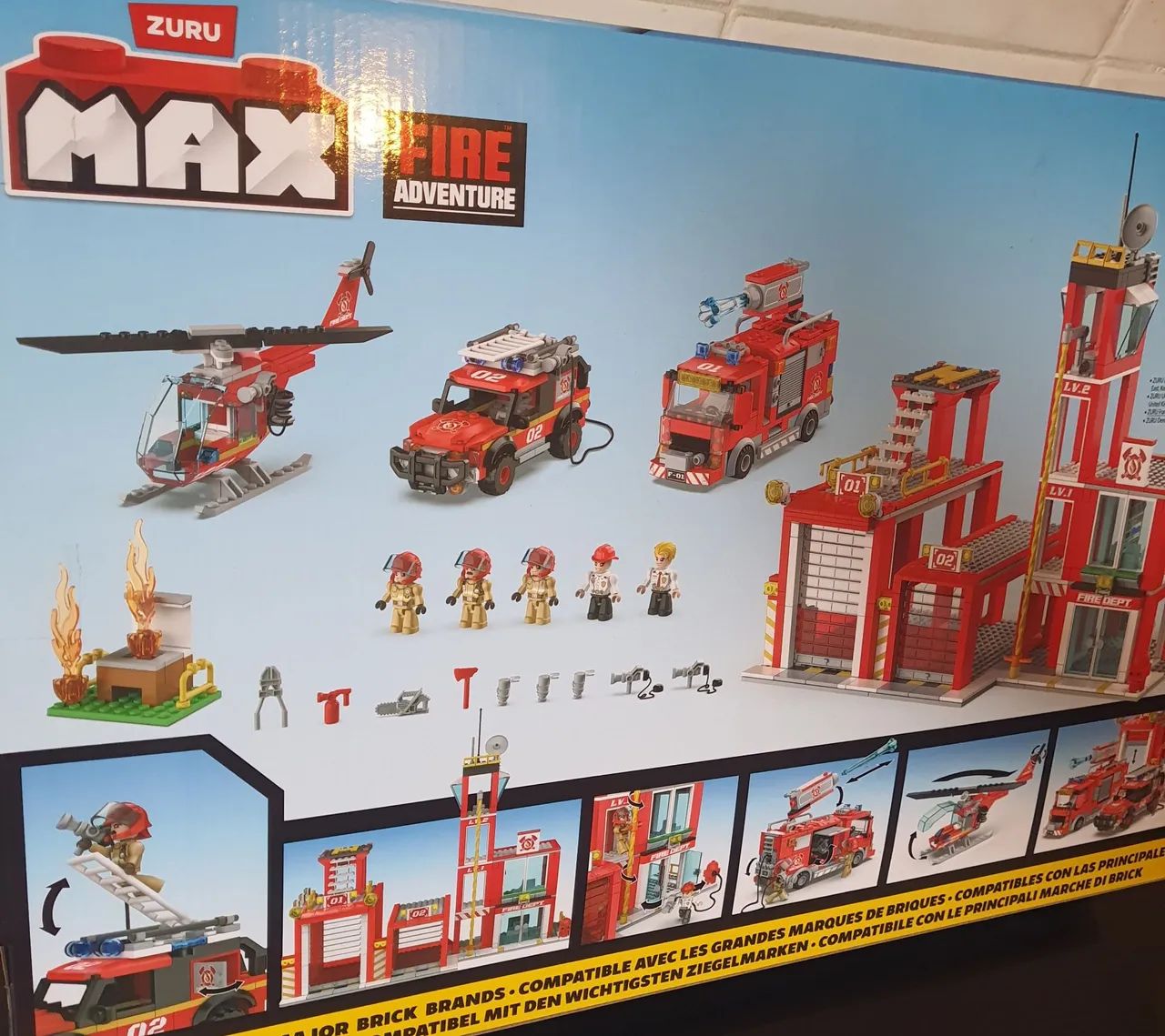 INCRÍVEL CIDADE DE BOMBEIROS BLOCOS DE MONTAR NOVO - Foto 6