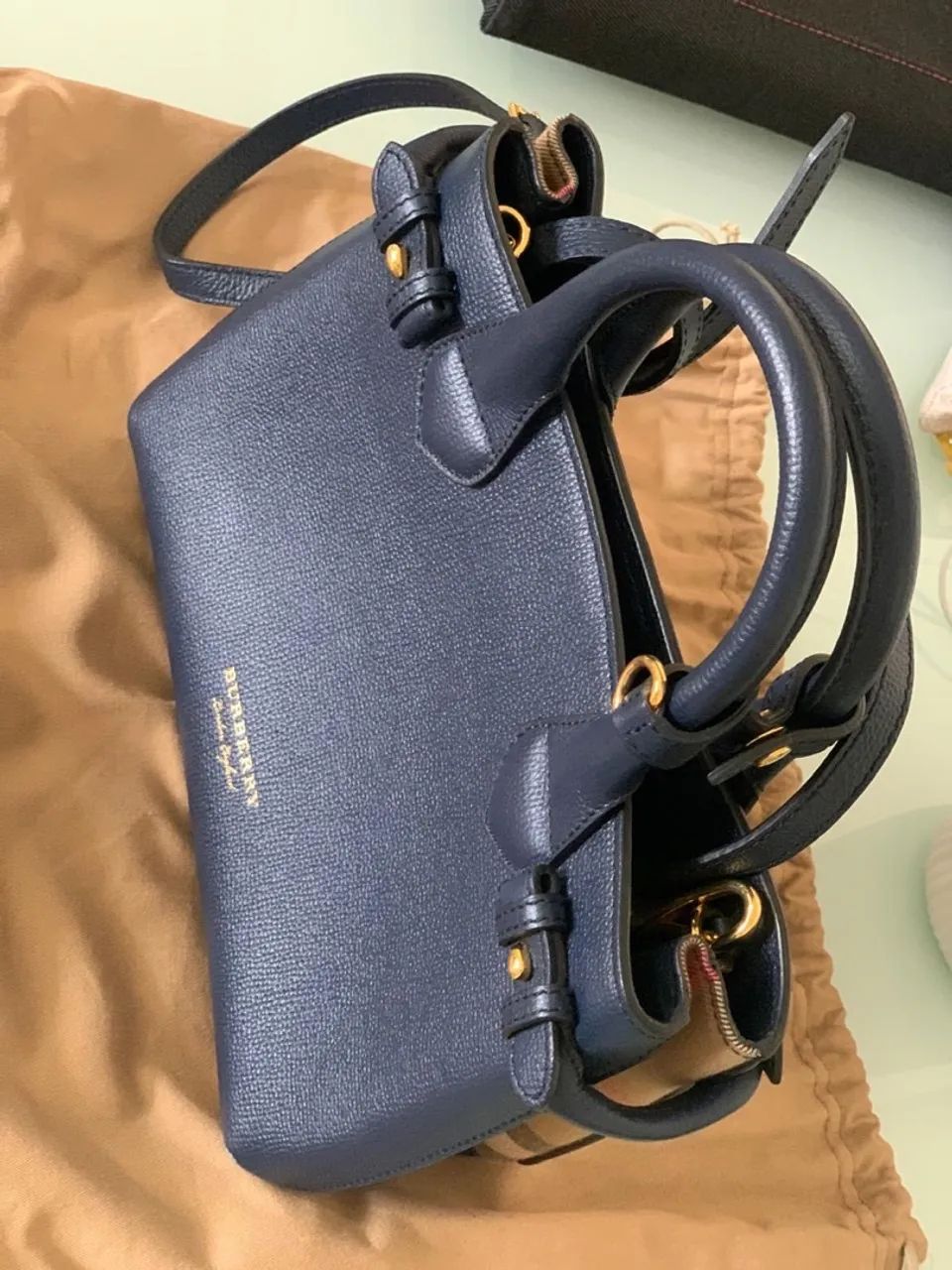 BOLSA ORIGINAL DA BURBERRY COM O CHAVEIRO THOMAS BEAR - Foto 5