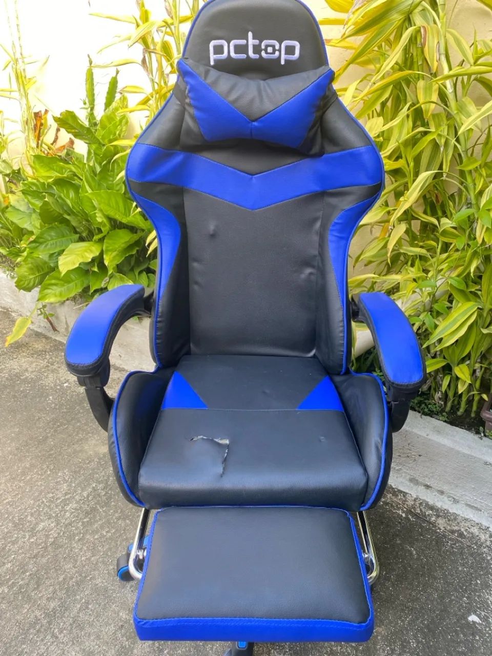 Cadeira Gamer PC Top Azul e Preto