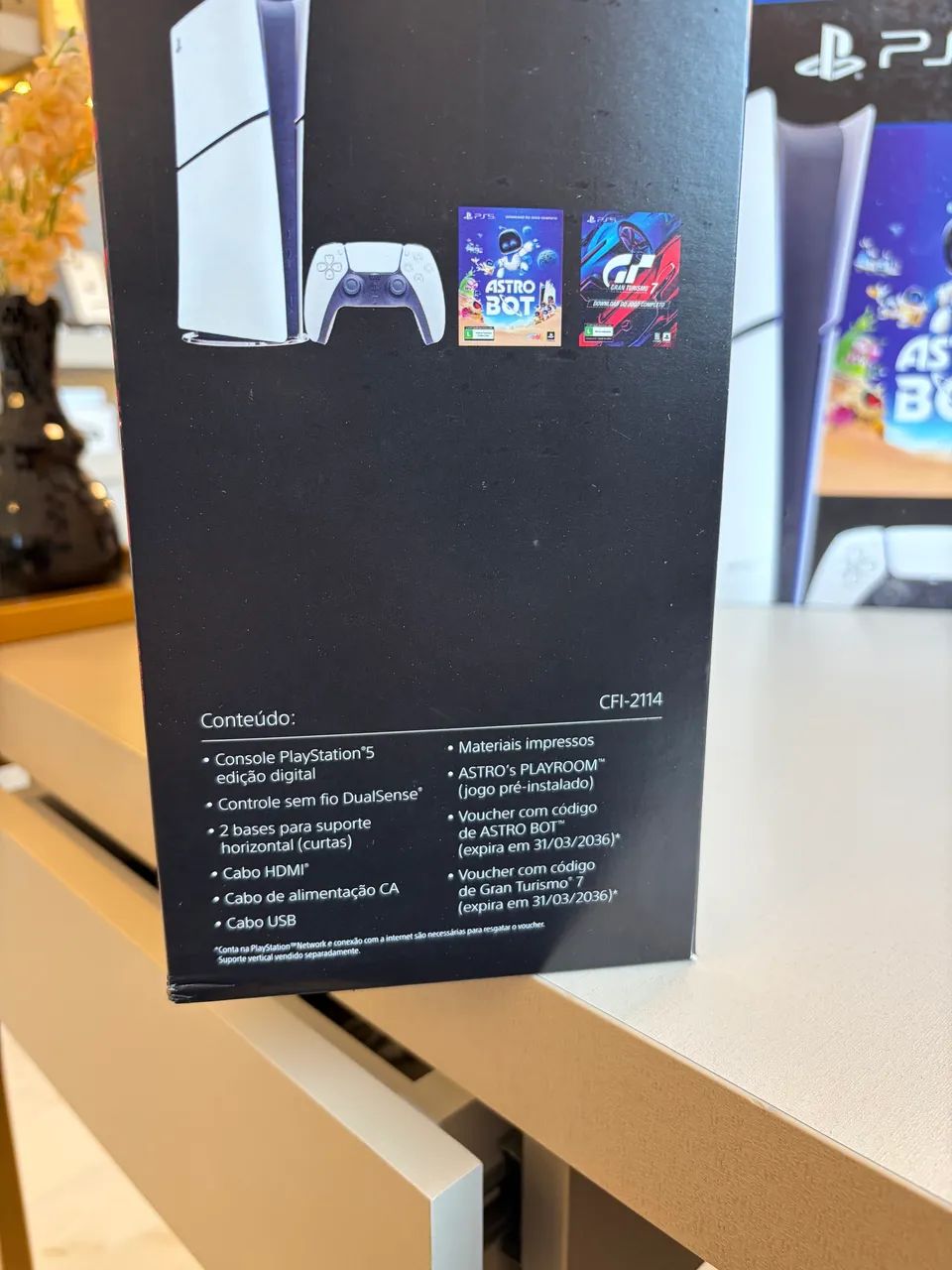 PS 5 Digital com 2 Jogos e 1 Controle  - Foto 5